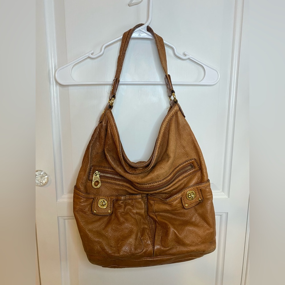 Brown leather purse super cute